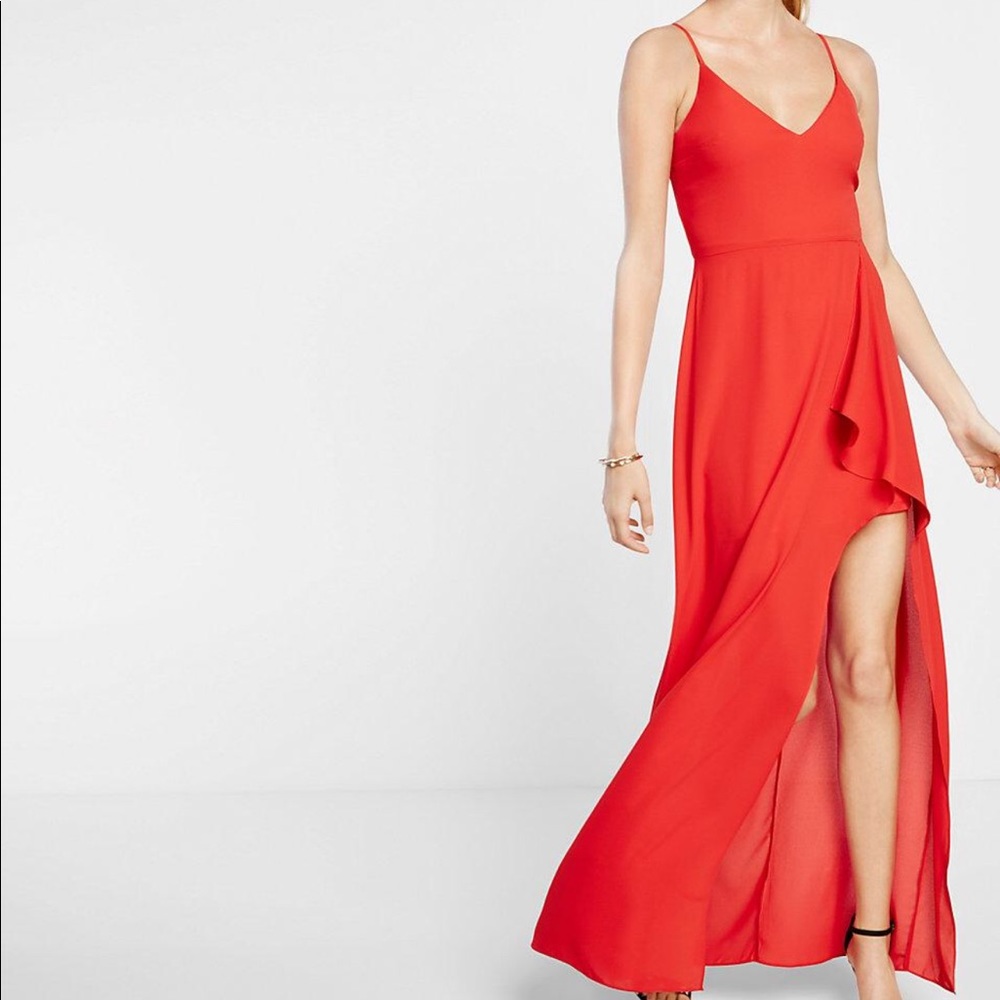 Express slit maxi dress